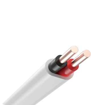 PVC绝缘和护套扁平双芯铜电缆