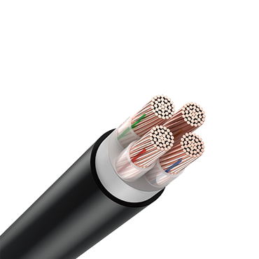 PVC绝缘和交联料四芯非铠装铜电缆